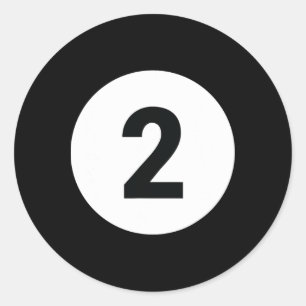 8 Pool Ball 2 Billiards KostümHalloween Gruppe Ma Runder Aufkleber
