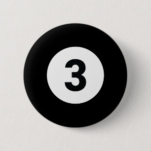 8 Pool Ball 3 Billiards KostümHalloween Gruppe Ma Button