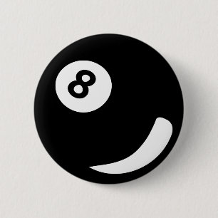 8 Pool-Billardkugelschwarzbillard Button