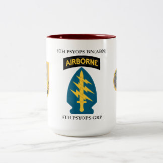 8. PSYOPS BN(ABN) 4. PSYOPS-GRUPPE ZWEIFARBIGE TASSE