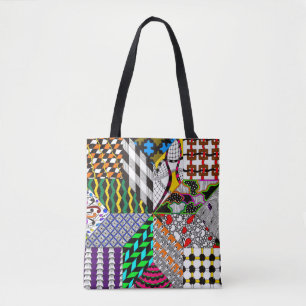 8-Punkte-Quilting-Block-Totbeutel Tasche