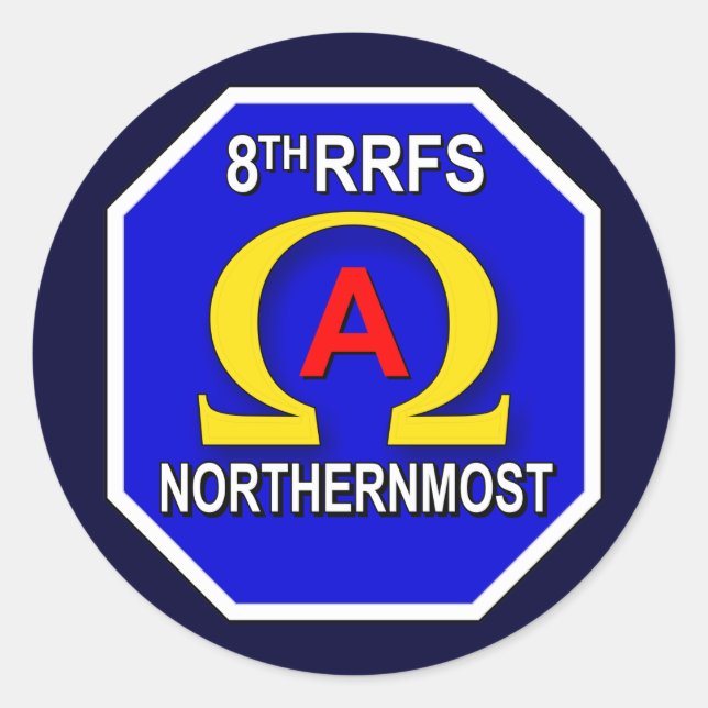 8. RFS 1s Runder Aufkleber (Vorderseite)