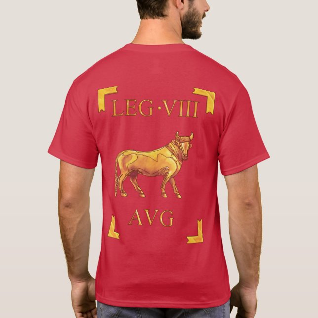 8 römischer Legio VIII OctaviaAugusta Vexillum T - T-Shirt (Rückseite)