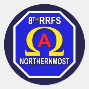 8. RRFS 1s Runder Aufkleber
