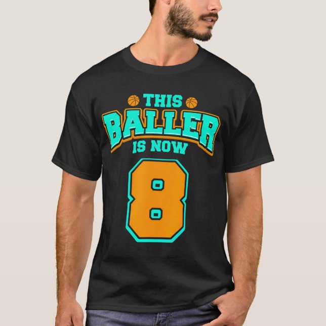 8. Shirt für Jungs Basketball 8 Jahre alt (Vorderseite)