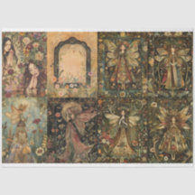8 Sm Fairy Design Decoupage Journal Tissue Paper