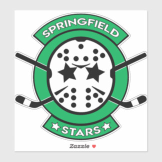 8" Springfield Stars Fensterklammern Aufkleber
