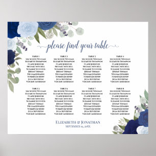 8 Tableau Bleu Roses Élégant Mariage Tableau de si