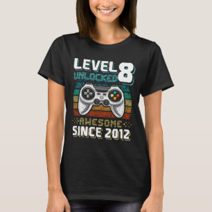8 Unlocks Phantastisch 2012 Videospiel 8. Geburtst T-Shirt