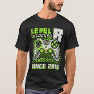 8 Unlocks Phantastisch 2015 Videospiel 8. Geburtst T-Shirt