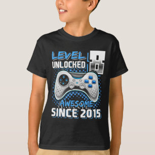 8 Unlocks Phantastisch 2015 Videospiel 8. Geburtst T-Shirt