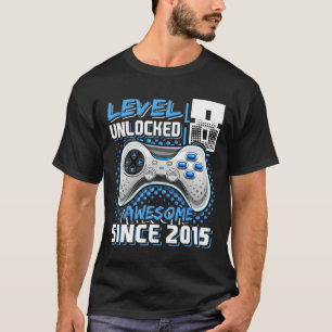 8 Unlocks Phantastisch 2015 Videospiel 8. Geburtst T-Shirt