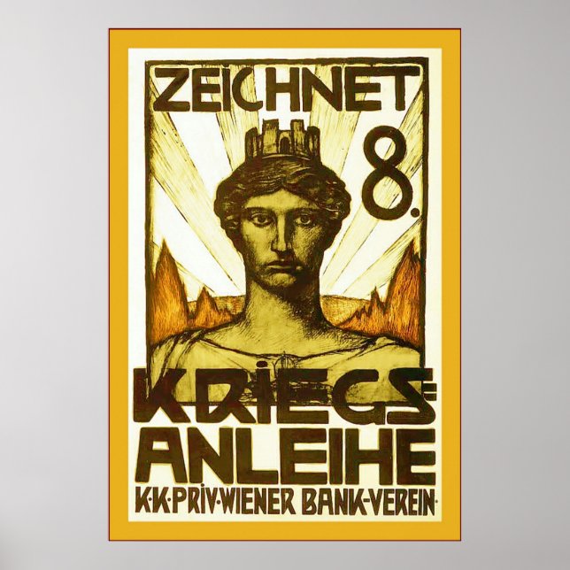 8 ~ Vintager Weltkrieg Poster (Vorne)