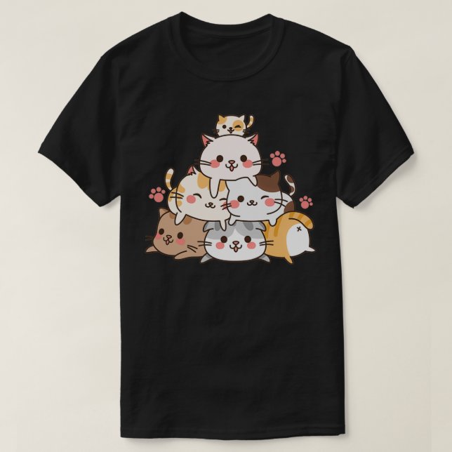 8 von 10 Katzen zählen T-Shirt (Design vorne)