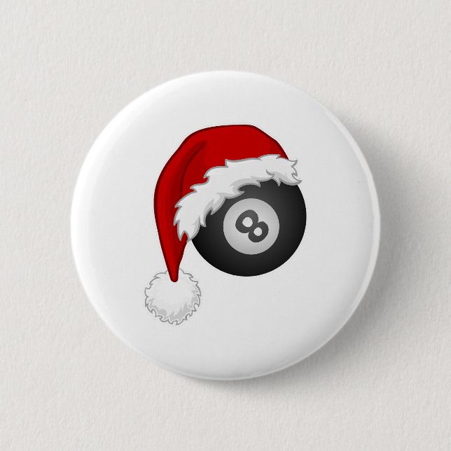 8 Weihnachtsmannmütze Weihnachten Weihnachten - Bi Button (Vorderseite)