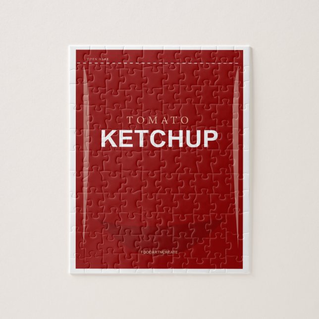 8"x10" Ketchup Packet Puzzle (Vertikal)