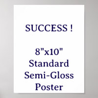 8"x10" Standardposter halbmatt