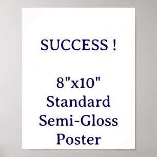 8"x10" Standardposter halbmatt Poster