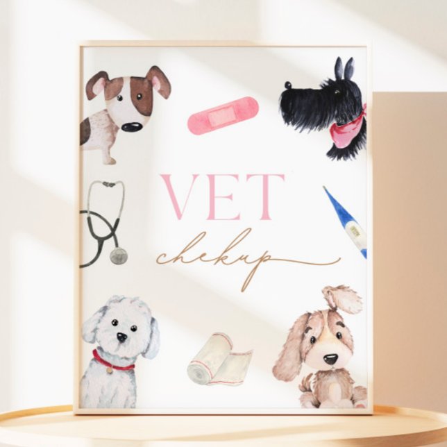 8 x 10 Party Vet Checkup-Zeichen (Von Creator hochgeladen)