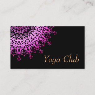 8. Yoga-Center, Yoga, Sport, Golden mandala Visitenkarte