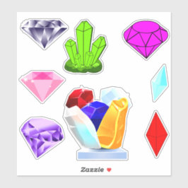 8 Ziersteine (Jewel Designer) Edelsteine Aufkleber