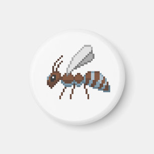8Bit Retro Pixel Flatrate Ant Magnet
