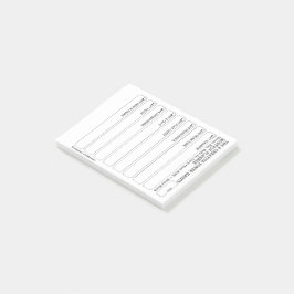 8CPH Monatlicher Planertracker Postit Pad Post-it Klebezettel