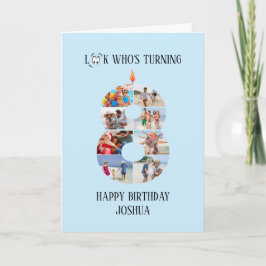 8e anniversaire Carte photo