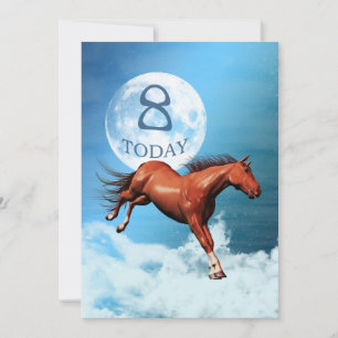 8e anniversaire Spirit cheval invitation