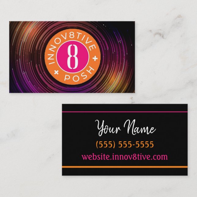 8e carte de visite Posh (Devant / Derrière)