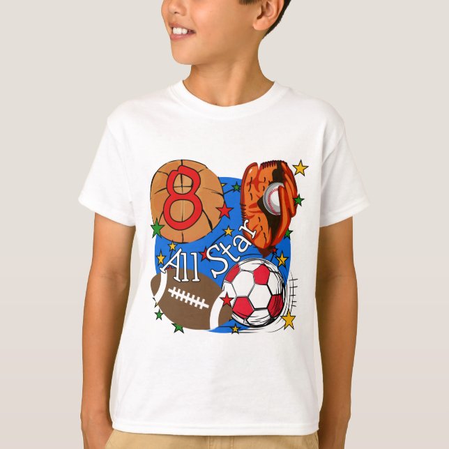 8èmes T-shirts et cadeaux d'anniversaire d'All (Devant)