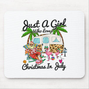8mzz Nur ein Mädchen, das Weihnachten im Juli Camp Mousepad