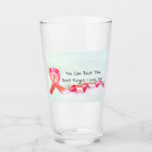 8oz Brustkrebs-Wasser-Glas durch Zazz_it