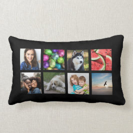 8p-1, Personalisiertes Lumbalkissen für Fotocollag Lendenkissen