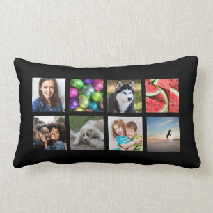 8p-1, Personalisiertes Lumbalkissen für Fotocollag Lendenkissen