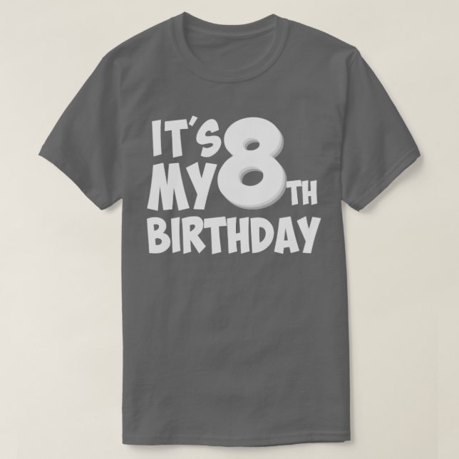 8th birthday gift T-Shirt (Design vorne)