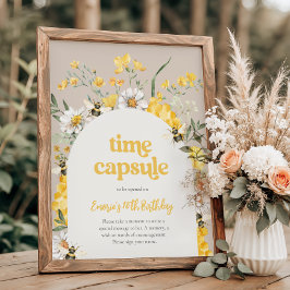 8x10 Bienen Geburtstagszeit Kapselunterschrift