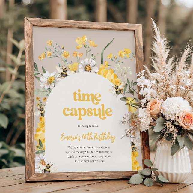 8x10 Bienen Geburtstagszeit Kapselunterschrift (Von Creator hochgeladen)