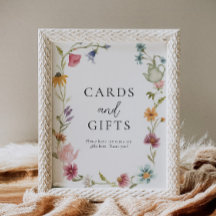 8x10 Blumenteeerkarten und Geschenke Unterschrift