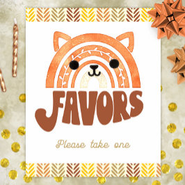 8x10 Favors Boho Woodland Fox Geburtstag Poster