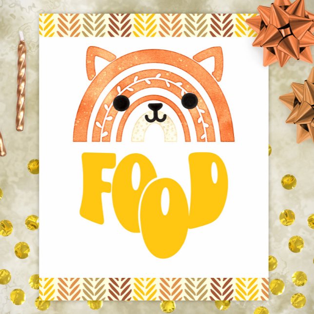 8x10 Food Station Boho Woodland Fox Geburtstag Poster (Von Creator hochgeladen)