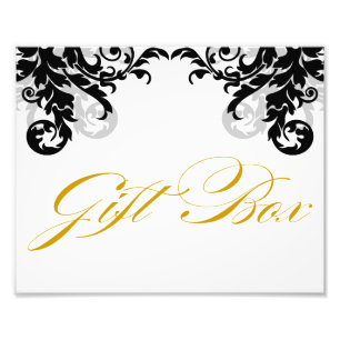 8x10 Geblüht Hochzeit Geschenkboxen Zeichen für Fr Fotodruck