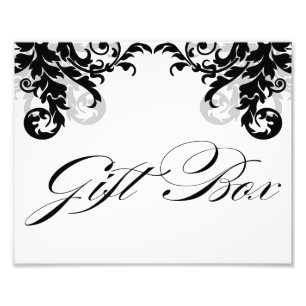 8x10 Geblüht Hochzeit Geschenkboxen Zeichen für Fr Fotodruck