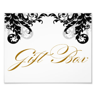 8x10 Geblüht Hochzeit Geschenkboxen Zeichen für Fr Fotodruck