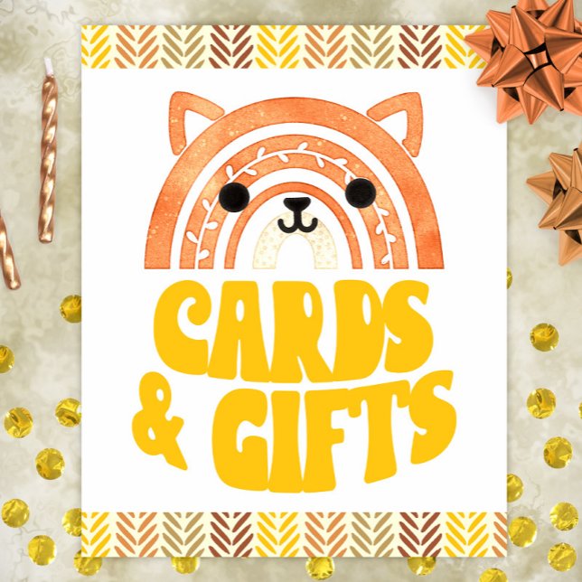 8x10 Karten & Geschenke Boho Woodland Fox Geburtst Poster (Von Creator hochgeladen)