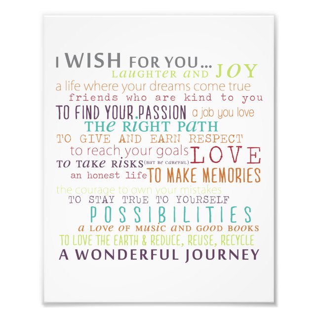 8x10 Kinderwörterbuch-Regeln Fotodruck (Vorne)