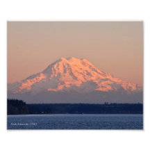 8X10 Rainier Sunset