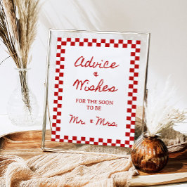 8x10" Ratschläge und Wünsche Handgeschriebenes Bra Poster