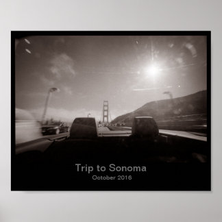 8x10 - Voyage à Sonoma Poster