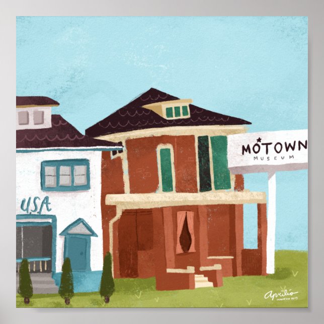 8x8 Motown Print Poster (Vorne)